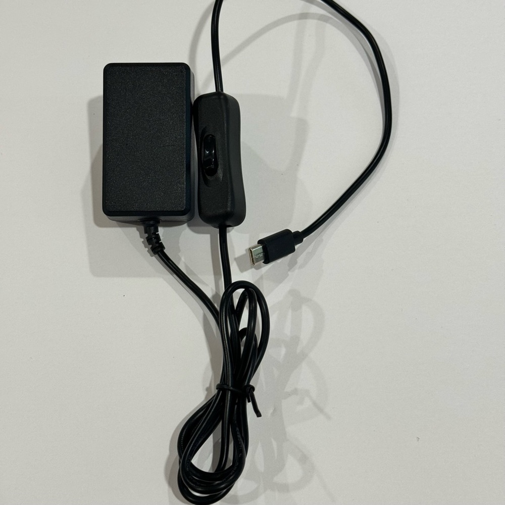 USB C Power Supply with switch for use with Raspberry PI and other electronics